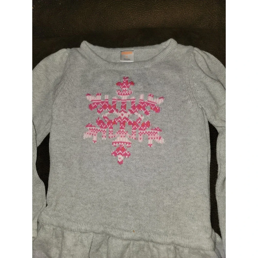 Gymboree fair‎ isle flurry snowflake sweater dress size 5